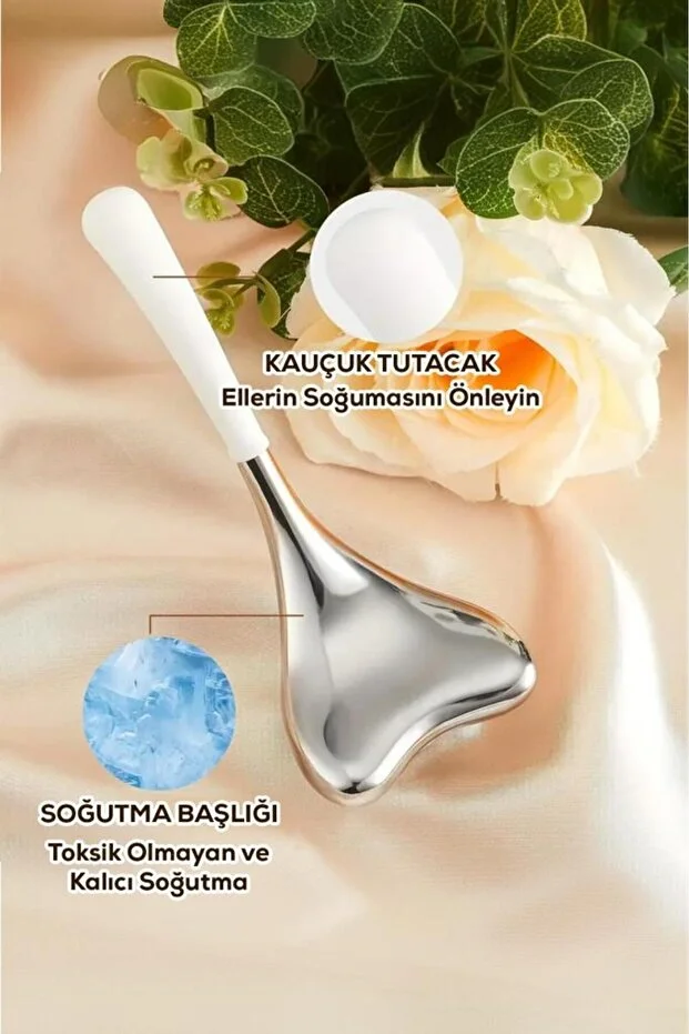 Yaşlanma Karşıtı Yüz Şekillendirici Paslanmaz Çelik Yüz Masaj Aleti - Anti Aging & Lifting